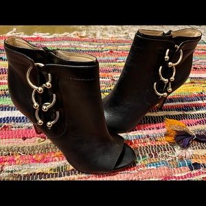 Katy Perry Stiletto Peep Toe Ankle Booties